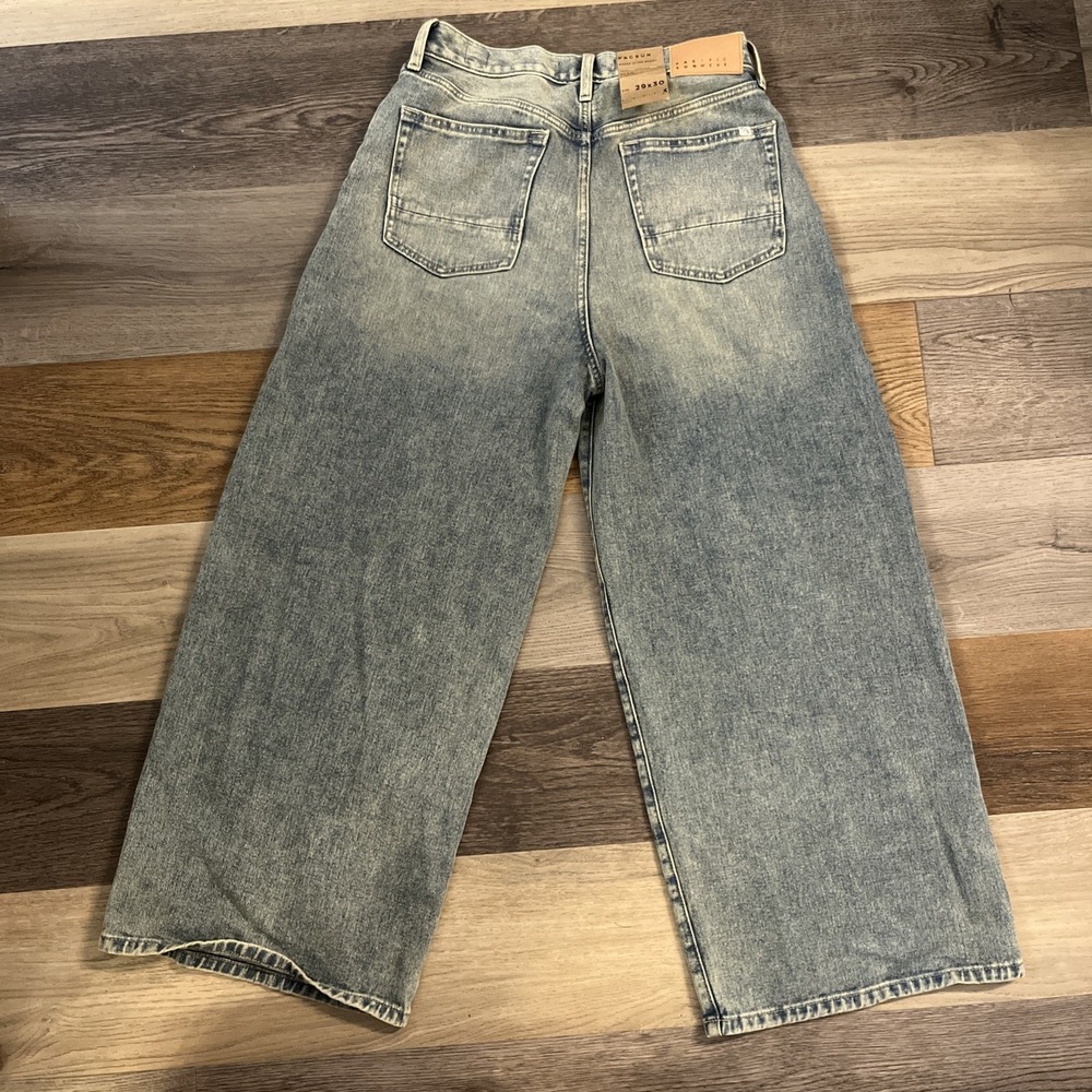 Pacsun Ryder Ultra Baggy Mid Rise Oversized Fit Men's Blue Jeans Sz 32x30 New